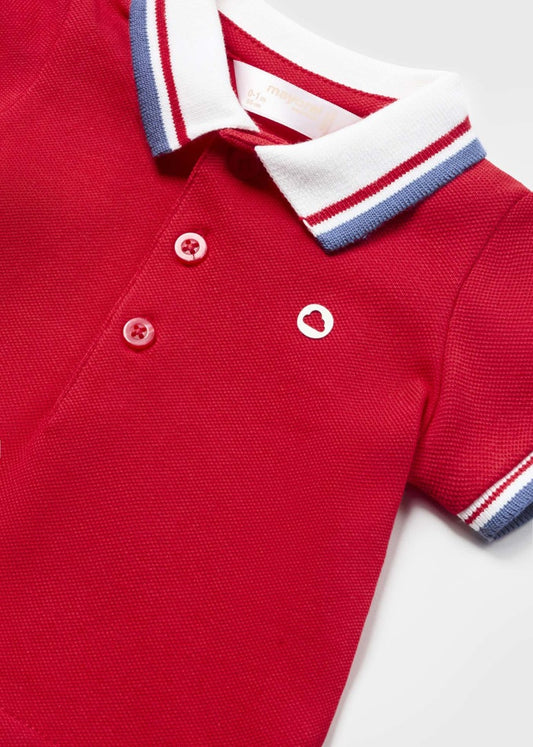 Polo manica corta cotone neonato 00190