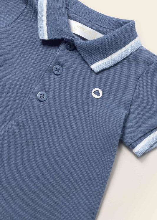 Polo manica corta cotone neonato 00190