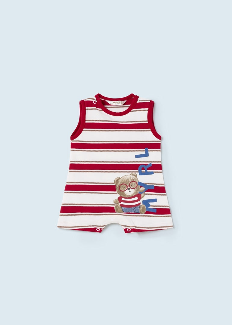 Pagliaccetto in cotone sostenibile neonato 01767
