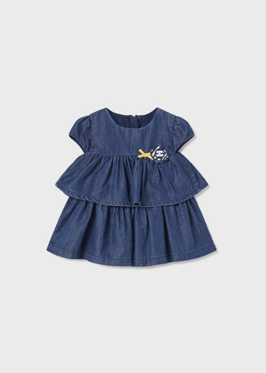 Vestito cotone sostenibile e TENCEL ™ Lyocell neonato 01825